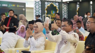 Sekretaris Daerah Provinsi Kalimantan Timur, Sri Wahyuni pada penutupan Festival Ekonomi Syariah